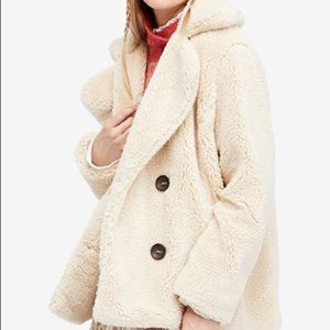 Free People Teddy pea coat